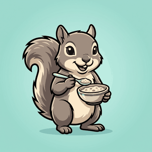 Silent Spoon Squirrel logo